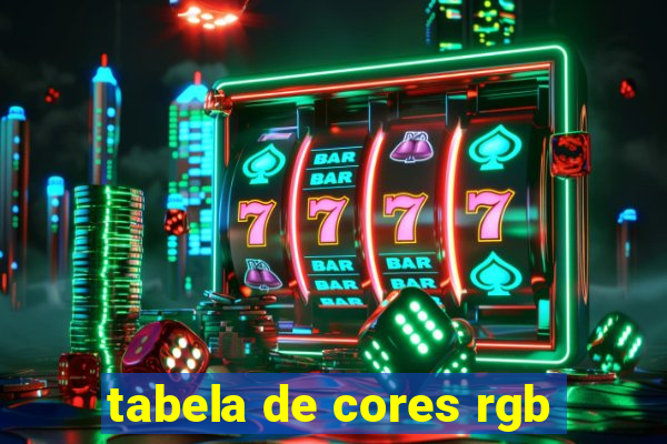 tabela de cores rgb